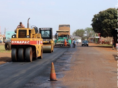 Recapeamento avança para Avenida Ponta Porã perto do Morada da Serra  Recapeamento avança para Avenida Ponta Porã perto do Morada da Serra