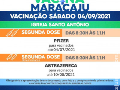 Vacinação: Saiba quais os públicos que irão se vacinar neste sábado (4) Vacinação: Saiba quais os públicos que irão se vacinar neste sábado (4)