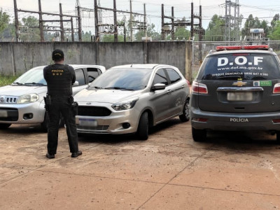 Veículo furtado em Minas Gerais foi recuperado pelo DOF durante a Operação Hórus