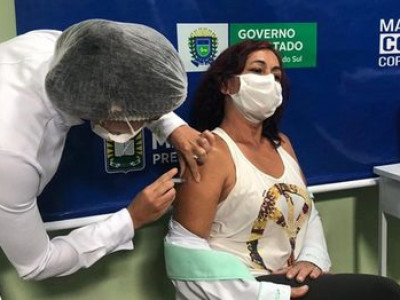 72 municípios de MS já aplicaram mais de 90% das vacinas enviadas  72 municípios de MS já aplicaram mais de 90% das vacinas enviadas
