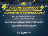 A  Prefeitura de Maracaju informa um novo Alerta para chuvas intensas e ventos de até (50-100Km/h)