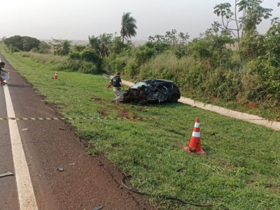 Acidente de trânsito entre Caarapó e Juti deixa uma vítima fatal Acidente de trânsito entre Caarapó e Juti deixa uma vítima fatal