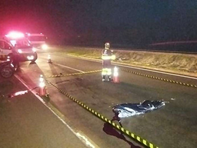Andarilho morre ao ser atropelado por motociclista na BR-163