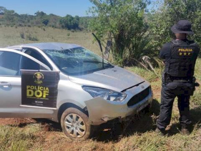 Bandido é preso após capotar veículo roubado há 5 dias em MG 