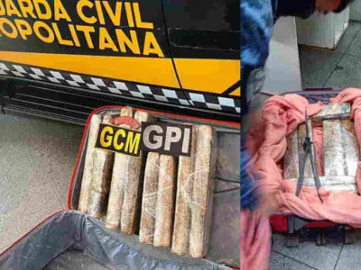 Jovem chora ao ser flagrada tentando embarcar em ônibus com maconha Jovem chora ao ser flagrada tentando embarcar em ônibus com maconha