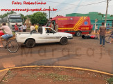 Maracaju: Corpo de Bombeiros atendem ocorrência de colisão entre motocicleta e veículo na Vila Juquita