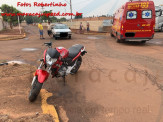 Maracaju: Corpo de Bombeiros atendem ocorrência de colisão entre motocicleta e veículo na Vila Juquita Maracaju: Corpo de Bombeiros atendem ocorrência de colisão entre motocicleta e veículo na Vila Juquita