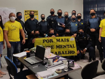 Polícia Militar participa de palestra sobre prevenção ao suicídio Polícia Militar participa de palestra sobre prevenção ao suicídio