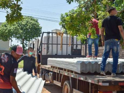 Prefeitura de Campo Grande entrega mais materiais de construção às famílias