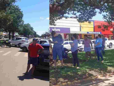 Sem energia desde sábado, moradores protestam e fecham principal avenida de Sidrolândia Sem energia desde sábado, moradores protestam e fecham principal avenida de Sidrolândia