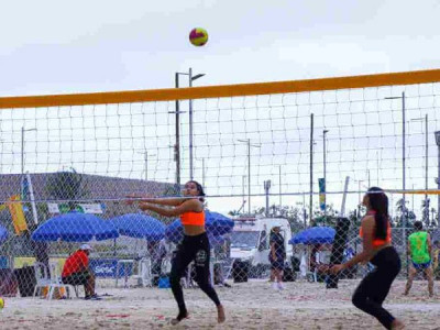Em busca do ouro: duplas de vôlei de praia de MS são finalistas nos Jogos Escolares Brasileiros