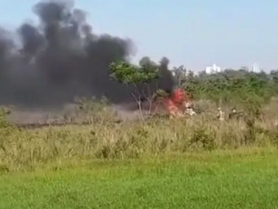 Helicóptero militar cai no Paraguai e deixa três mortos 