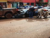 Maracaju: Corpo de Bombeiros atendem ocorrência de acidente de trânsito na AV. Marechal Floriano