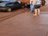 Maracaju: Corpo de Bombeiros atendem ocorrência de acidente de trânsito na AV. Marechal Floriano