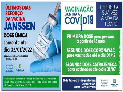 COVID-19: Saiba quais públicos irão se vacinar na segunda-feira (27/12)