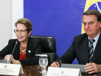 Nas eleições de 2022, Bolsonaro pode ter chapa com Tereza Cristina de vice
