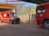 Maracaju: Bombeiros atendem ocorrência no viaduto da Av. Mário Correa Maracaju: Bombeiros atendem ocorrência no viaduto da Av. Mário Correa