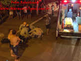 Maracaju: Bombeiros atendem ocorrência de acidente de colisão entre motocicletas no Bairro Paraguai