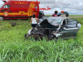 Maracaju: Veículo HB 20 colidi contra traseira de carreta na Rodovia MS-157. Veículo ficou totalmente destruído