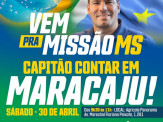 Capitão Contar cumpre agenda em Maracaju e prestigia tradicional Festa da Linguiça
