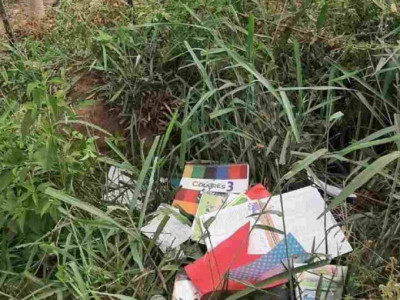 Crianças encontram livros e cadernos de professora assassinada na fronteira
