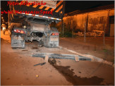 Maracaju: Condutor de veículo colidi contra traseira de carreta bitrem estacionada e fica inconsciente no interior de veículo