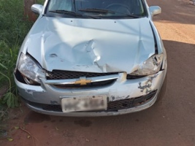 Mototaxista teve fratura exposta em acidente de condutora que não tinha CNH Mototaxista teve fratura exposta em acidente de condutora que não tinha CNH