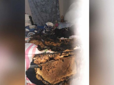 Policiais salvam mulher de casa incendiada no Jardim Los Angeles Policiais salvam mulher de casa incendiada no Jardim Los Angeles
