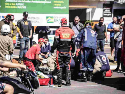 Idoso atropelado por motociclista em Campo Grande morre na Santa Casa