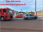 Maracaju: Condutor aparentemente embriagado colide com poste de iluminação na Av. Marechal Deodoro