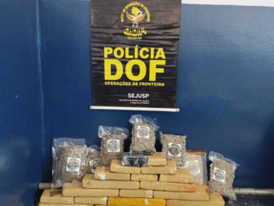 Menor é apreendido com carga de entorpecente avaliada em R$ 50 mil Menor é apreendido com carga de entorpecente avaliada em R$ 50 mil