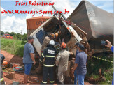 Maracaju: Bombeiros de Maracaju atendem acidente/colisão na MS-157 envolvendo duas carretas bitrem e dois veículos