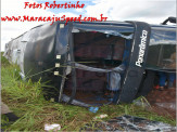 Maracaju: Ônibus com cerca de 30 bolivianos tomba em rotatória na BR-267 Maracaju: Ônibus com cerca de 30 bolivianos tomba em rotatória na BR-267