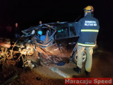 Maracaju: Colisão frontal entre veículos na BR-267 deixa duas pessoas em óbito e uma terceira com graves ferimentos
