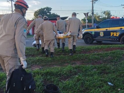 Perseguição termina em acidente grave na Gunter Hans, em Campo Grande Perseguição termina em acidente grave na Gunter Hans, em Campo Grande