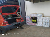 DOF apreende carros carregados com cigarros contrabandeados em Aral Moreira e Maracaju