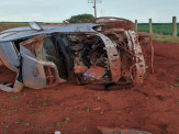 Maracaju: Corpo de Bombeiros atende acidente de capotamento na BR-267 com uma vítima Maracaju: Corpo de Bombeiros atende acidente de capotamento na BR-267 com uma vítima