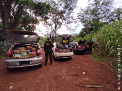 Três veículos com mercadorias ilegais são apreendidos pelo DOF em Maracaju Três veículos com mercadorias ilegais são apreendidos pelo DOF em Maracaju