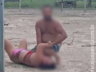 Homem filmado espancando mulher no Pantanal foi morto ao tentar esfaquear PM Homem filmado espancando mulher no Pantanal foi morto ao tentar esfaquear PM