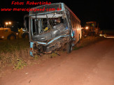 Maracaju: Acidente próximo à Rodovia MS-164 no Distrito Vista Alegre, entre caminhão Munck e Ônibus, dois feridos e um óbito
