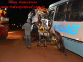 Maracaju: Acidente próximo à Rodovia MS-164 no Distrito Vista Alegre, entre caminhão Munck e Ônibus, dois feridos e um óbito