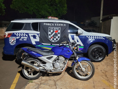 Maracaju: Força Tática do 15° BPM apreende motocicleta, objeto de apropriação indébita