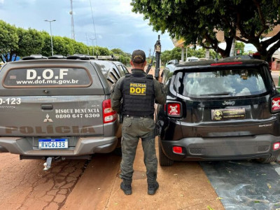 Veículo com registro criminal em Santa Catarina é recuperado em MS