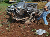 Maracaju: Colisão entre veículos na MS-162, condutor morre ao ser ejetado do interior do veículo
