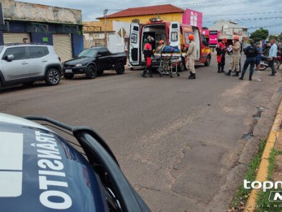 Idoso é atropelado por moto e fica gravemente ferido no Pioneiros Idoso é atropelado por moto e fica gravemente ferido no Pioneiros