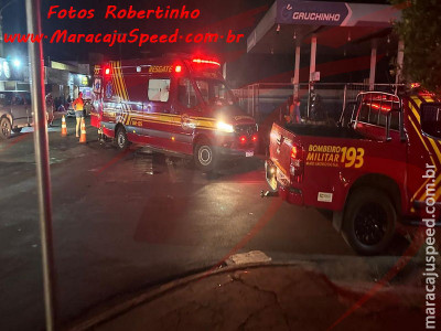 Maracaju: Colisão frontal entre motocicleta e veículo na Vila Juquita Maracaju: Colisão frontal entre motocicleta e veículo na Vila Juquita