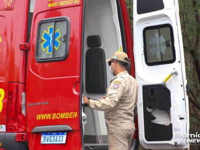 Por telefone, bombeiro ajuda a salvar criança engasgada em Chapadão do Sul Por telefone, bombeiro ajuda a salvar criança engasgada em Chapadão do Sul
