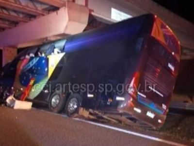 Acidente com ônibus em rodovia no interior de SP deixa 10 mortos Acidente com ônibus em rodovia no interior de SP deixa 10 mortos