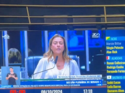 Presidente do Senado autoriza e Soraya Thronicke emplaca  Presidente do Senado autoriza e Soraya Thronicke emplaca