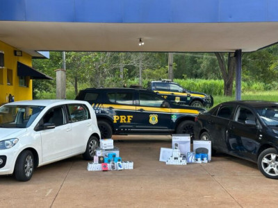 Polícia apreende carga de telefones celulares sem documentação fiscal Polícia apreende carga de telefones celulares sem documentação fiscal